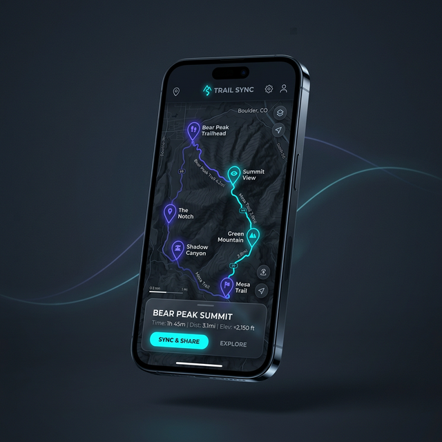 Trail Sync App Interface
